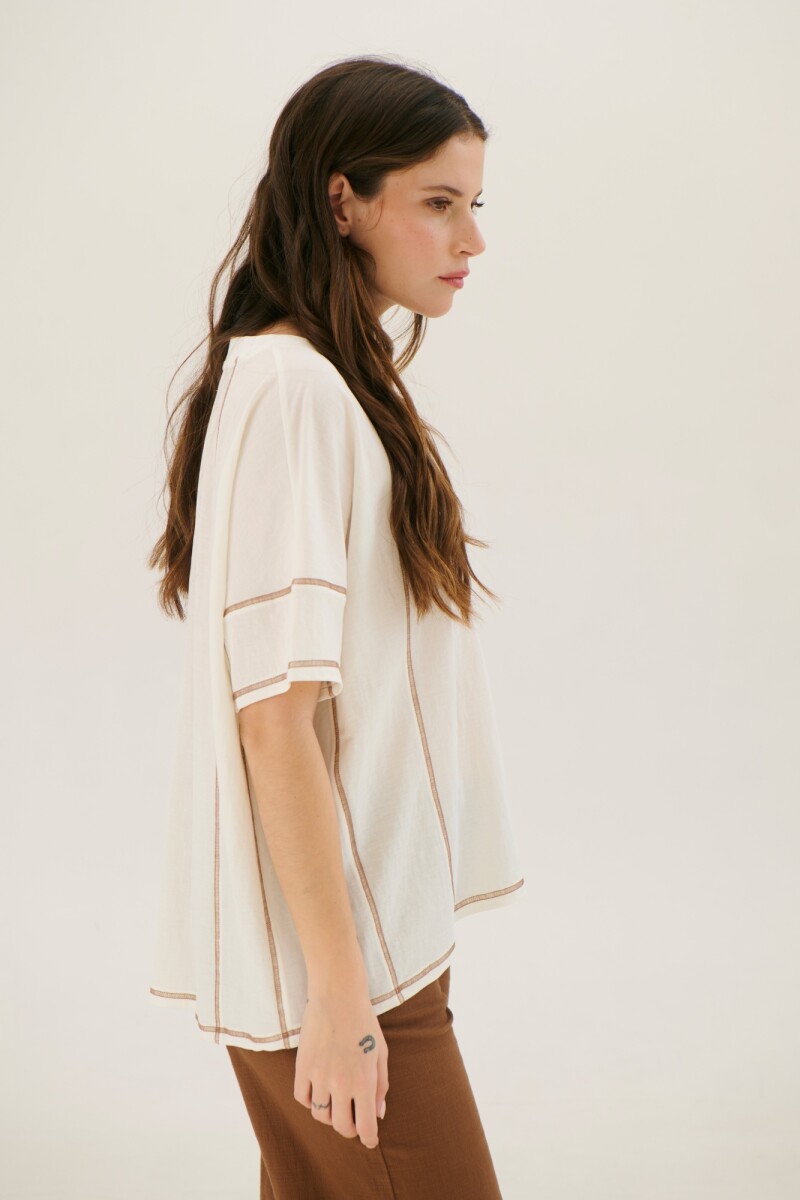 REMERA MACA BLANCO