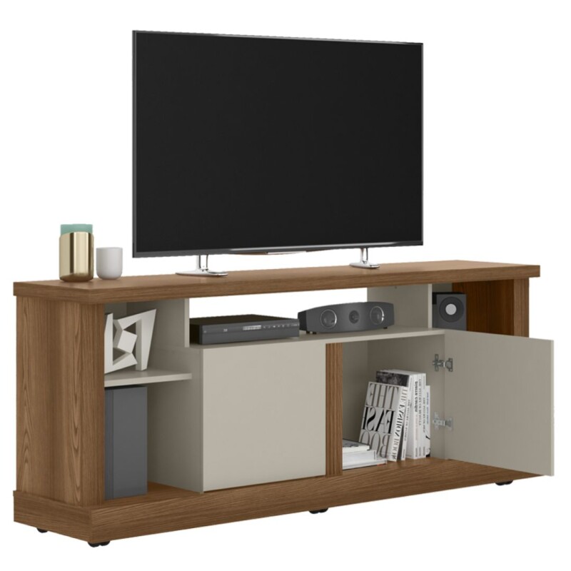 Rack Jeri TV 65 Freijo/Off White Rack Jeri TV 65 Freijo/Off White