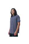 Quiksilver Camisa Lisa de Algodón Hombre - Azul Azul