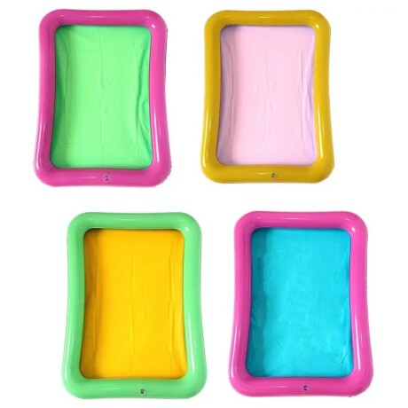 Bandeja Inflable Base Portátil Para Slime Y Arena Cinética 001