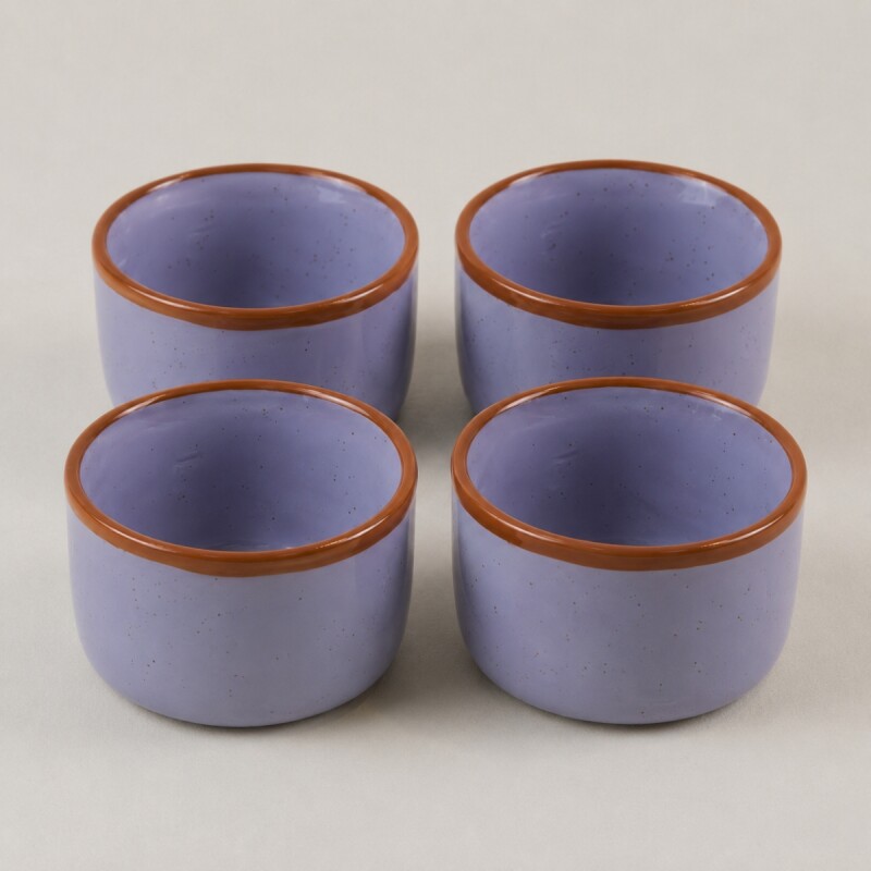Set x4 Ramequin cerámica 9x5,5 cm VIOLETA