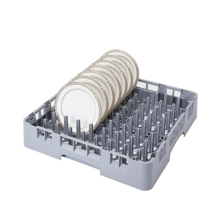 Canasto Rack con Espigas para Platos de Polipropileno Gris Canasto Rack con Espigas para Platos de Polipropileno Gris