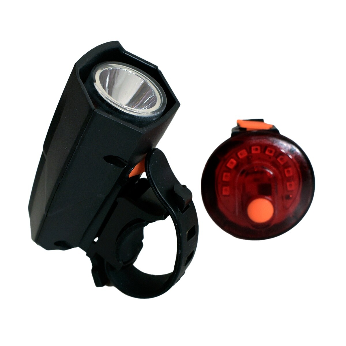 Set de luz de bicicleta Recargable Usb Delantera y Trasera - Set De Luz De Bicicleta Recargable Usb Delantera Y Trasera 