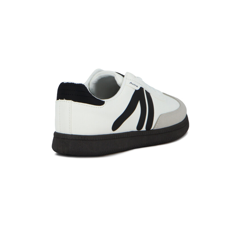 Championes Autral Mujer Blanco Negro Blanco-negro