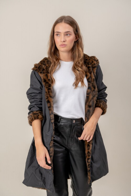 Tapado reversible Marrón