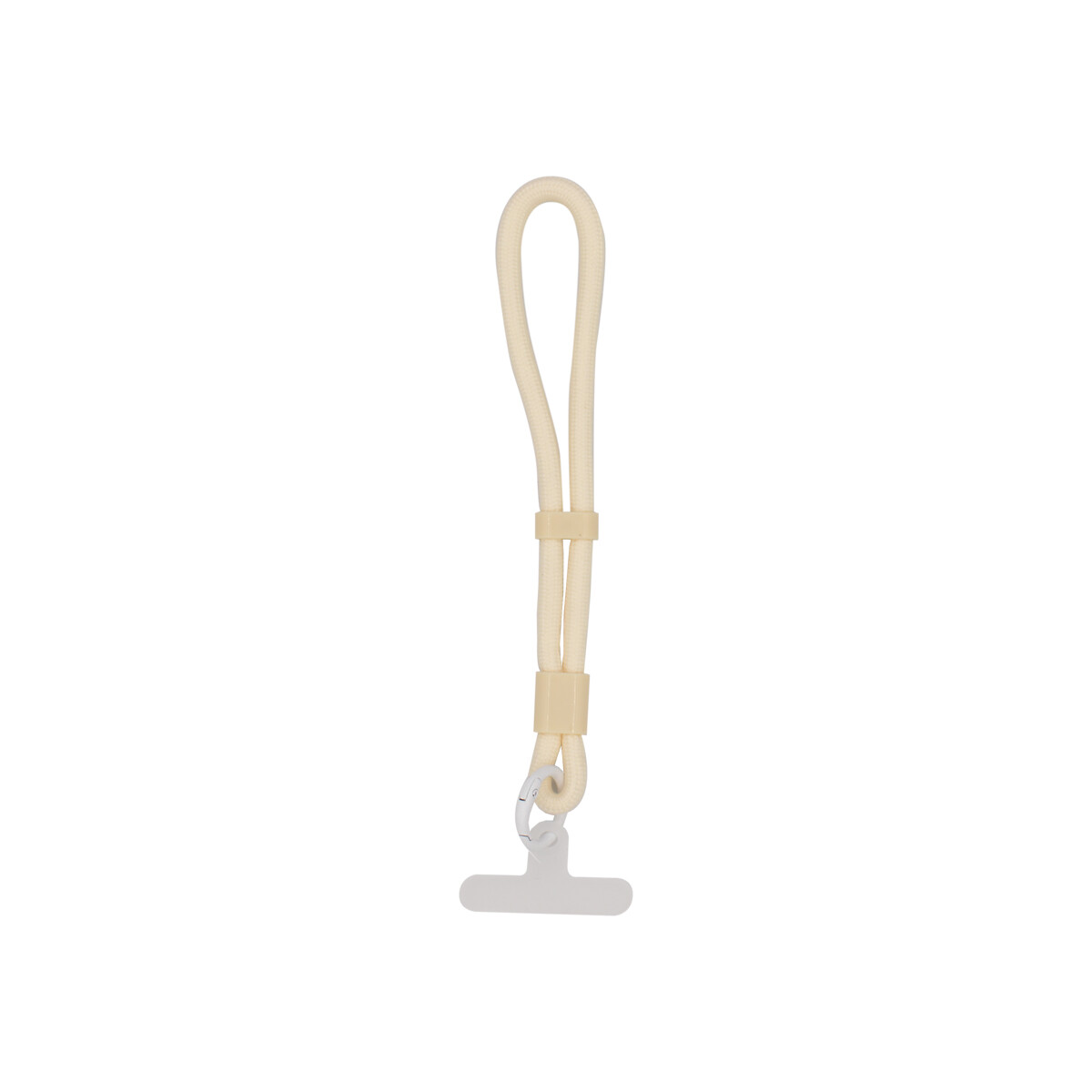 Correa corta para celular color beige 