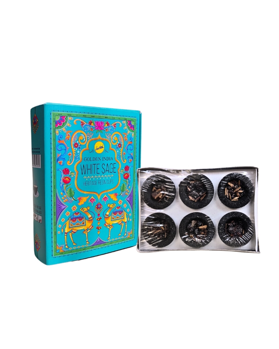 CARBÓN CON RESINA SREE VANI X3 - Salvia Blanca 