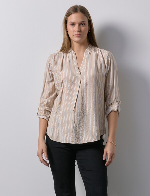 Blusa Lineas BEIGE/MULTI
