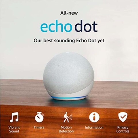 Parlante Amazon Echo Dot Gen5 Alexa Wifi Bluetooth Blanco Unica