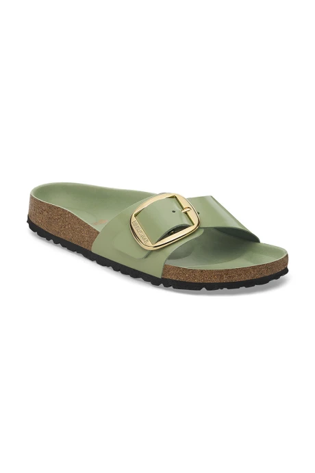 Sandalia Madrid Big Buckle Lena High Shine - Estrecho Green Tea