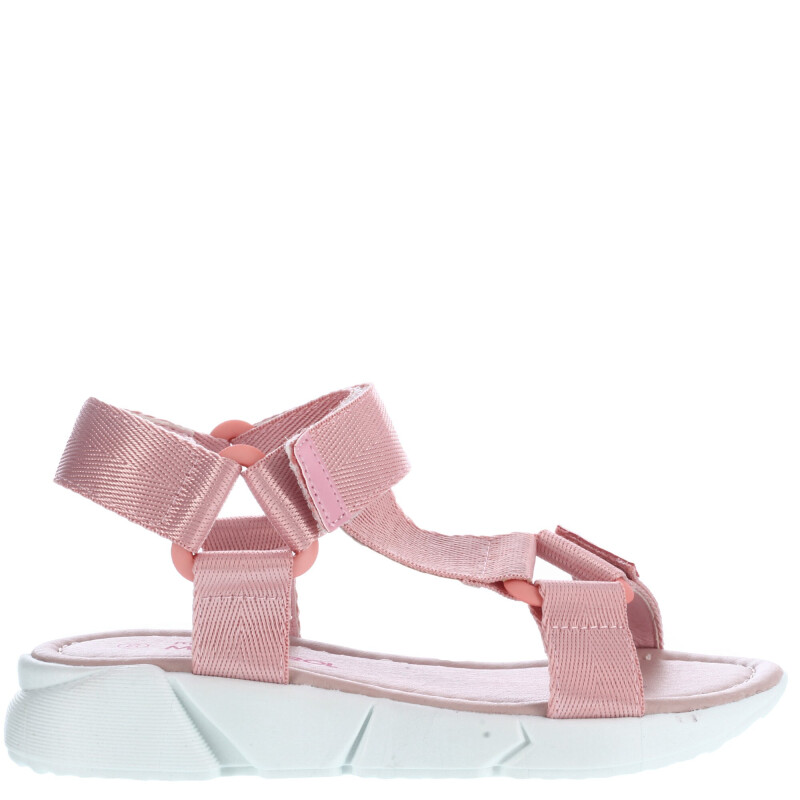 Sandalias de Niña MINI Miss Carol GRETA con cintas y velcro Rosado