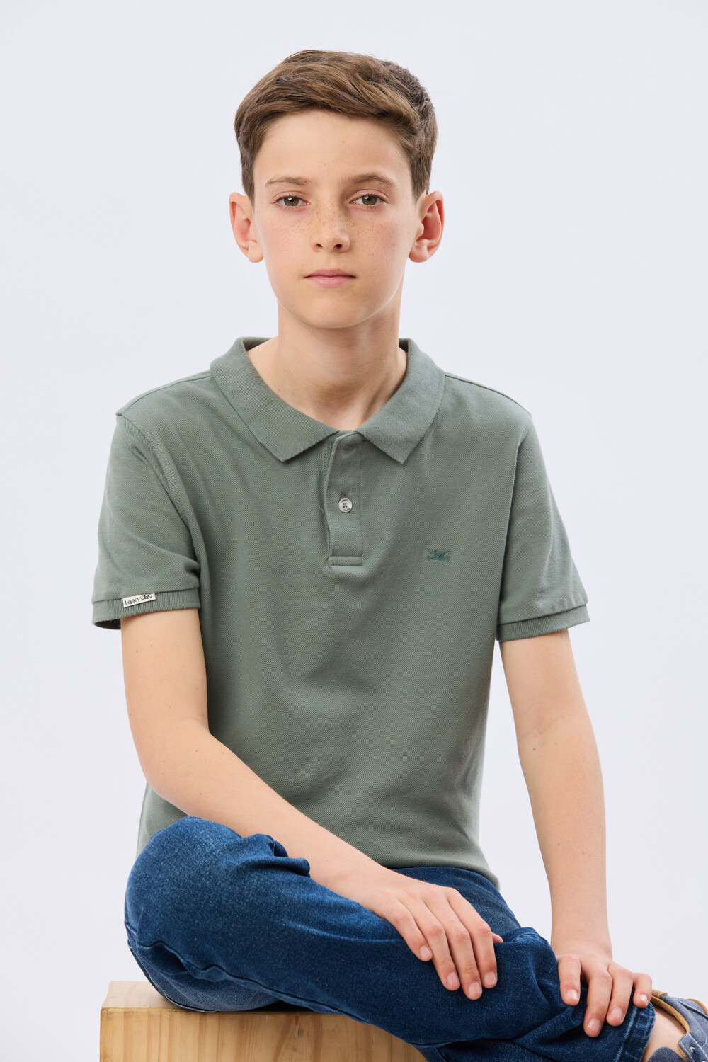 REMERA POLO DE ALGODÓN PIQUÉ Verdecla