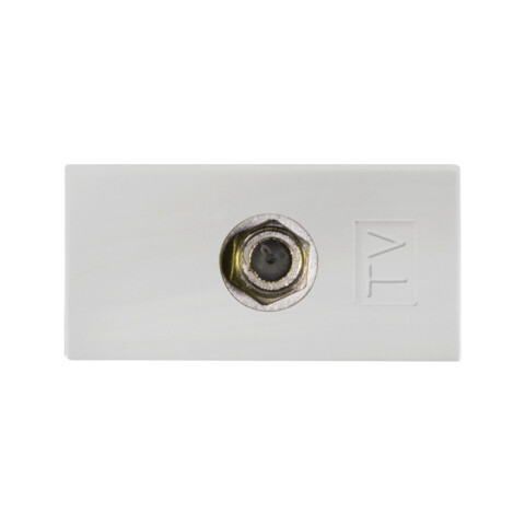 Módulo para TV coaxial 75 Ohms blanco - Reggio M46220