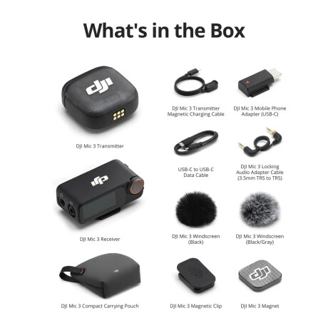 Micrófono Solapero Inalámbrico DJI Mic 3 Advanced Mini Micrófono Solapero Inalámbrico DJI Mic 3 Advanced Mini