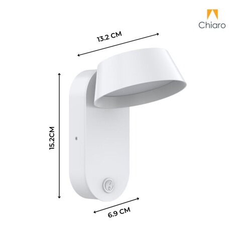 Pantalla led de pared con llave Luz cálida BLANCA