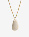 Collares Largos Piedra Collar Largo Piedra - Dorado Oro Cepillado Mate