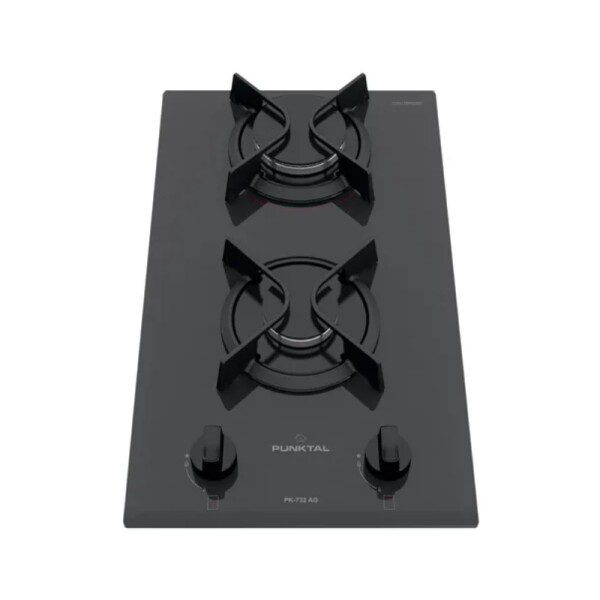 ANAFE A GAS-2 HORNALLAS-PARRILLA HIERRO FUNDIDO-ENC.-ELCT.-KIT GAS acero inoxidable