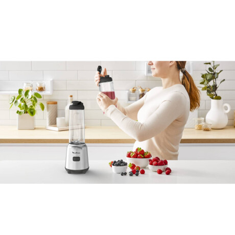 Licuadora Personal Moulinex Mix & Move Plateada