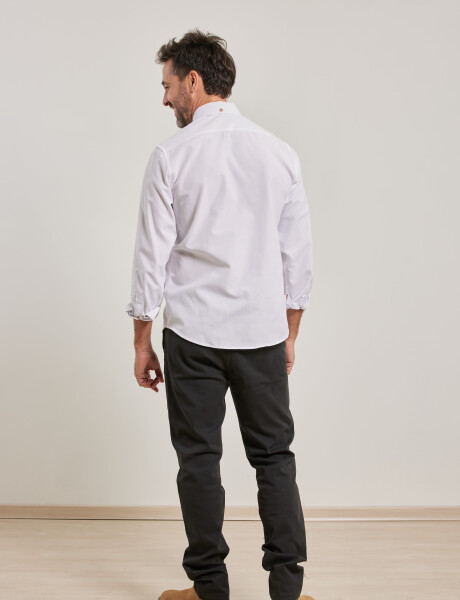 Camisa Harrington Label Blanco