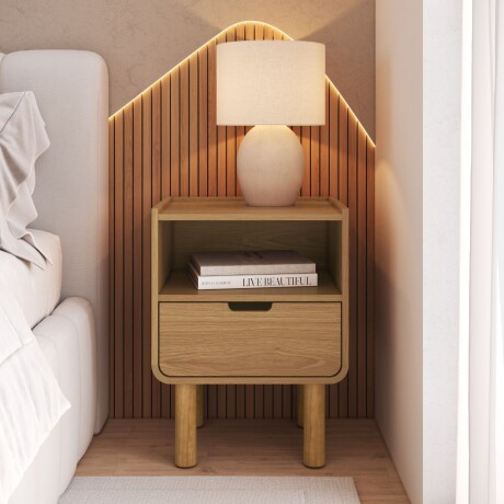 Mesa de Luz Aura - 1 Cajon Natural