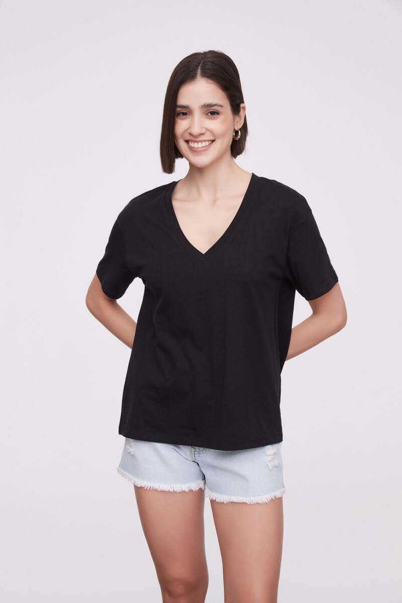 Remera Matteis - Negro 