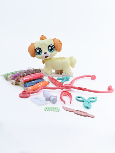 ARCILLA DE MOLDEAR PERRITO BLANCO