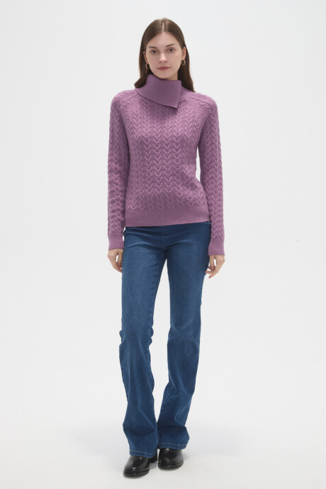 Sweater Ailara Violeta Claro