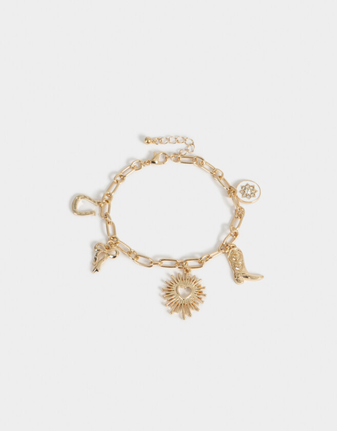 Pulseras Flexibles Multi dijes Pulsera Flexible Multidijes - Dorado