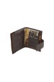 Porta llaves en cuero lo broche Marron