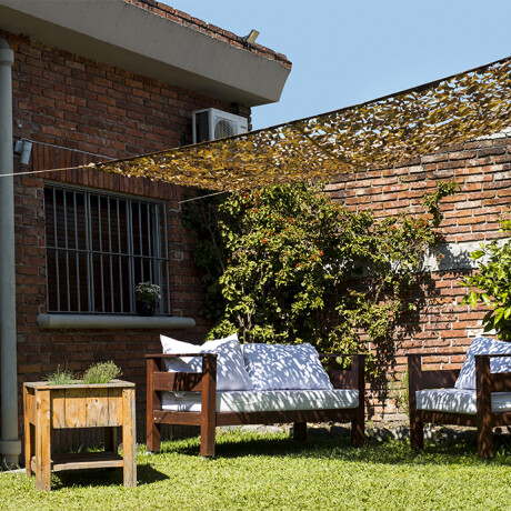 Red Sombra Decoración Pérgola 3x2 Metros Marrón camuflada