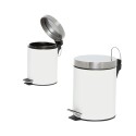 PAPELERA A PEDAL 5LTS Blanco