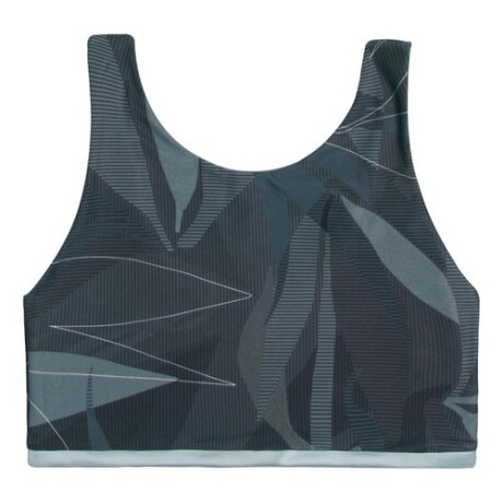 Top deportivo para dama Graphene Gris con Diseño Top deportivo para dama Graphene Gris con Diseño
