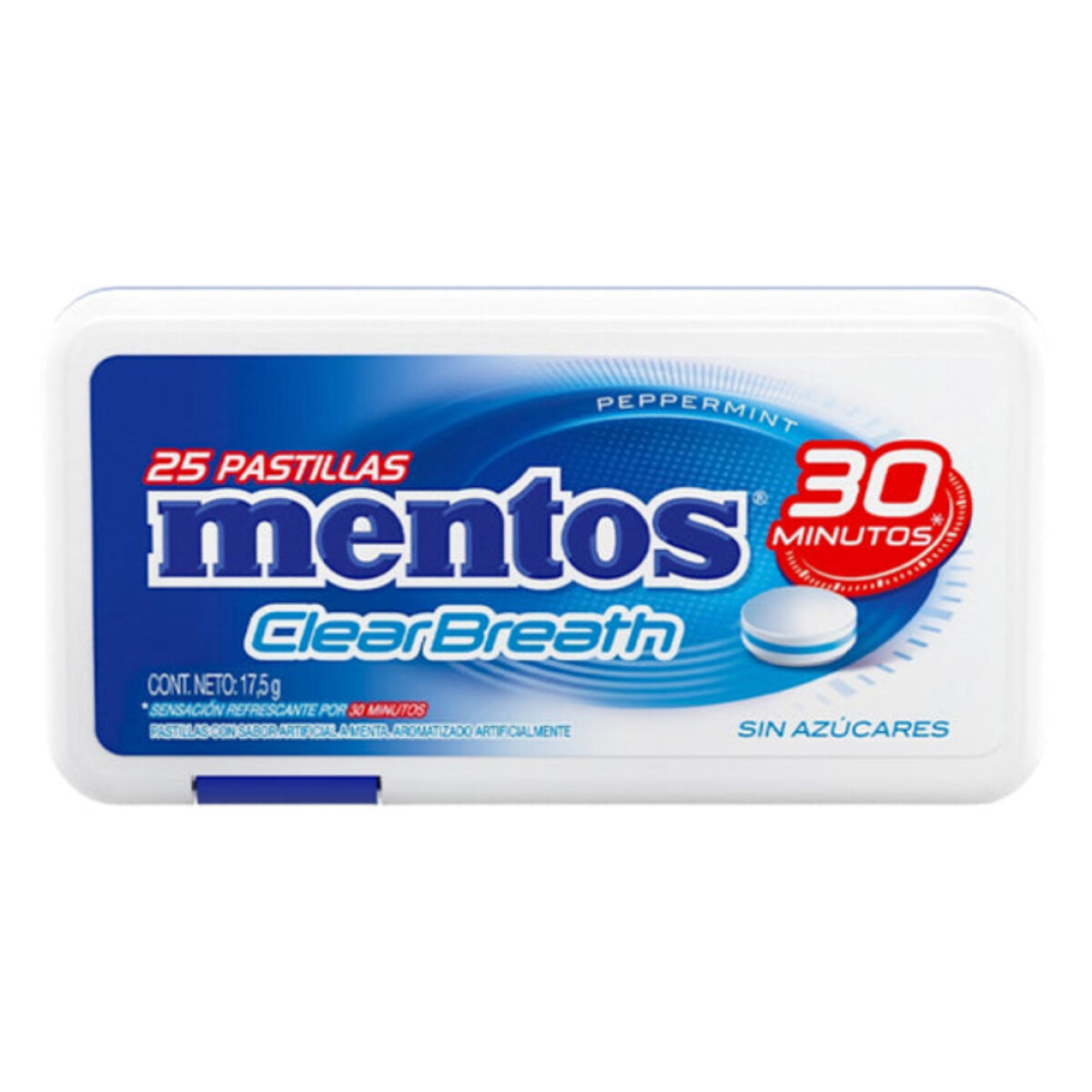 Caramelos Mentos Clear Breath Menta 18g 