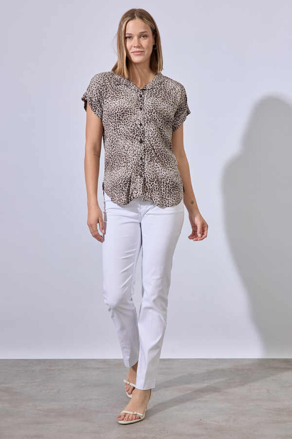 Camisa Animal Print GRIS/MULTI