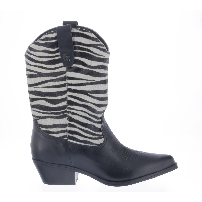 Bota de Mujer Bottero tejana Negro - Zebra