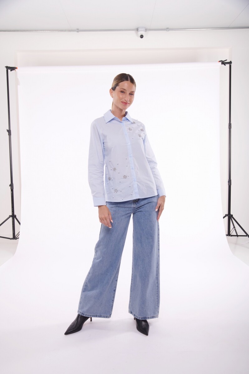 JEAN SUSI WIDE - AZUL CLARO 