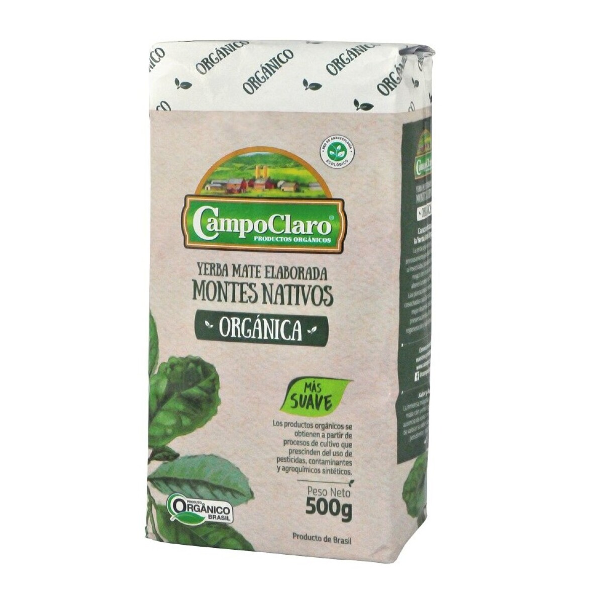 Yerba orgánica Montes Nativos Campo Claro 500 gr. 