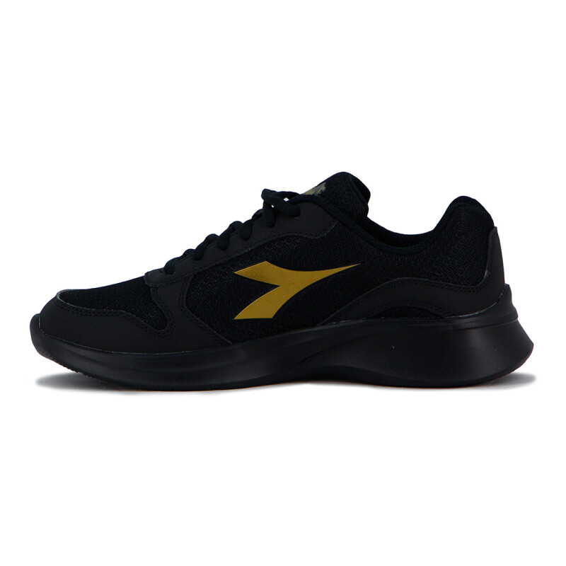 Championes Diadora Robin 4 Mujer Negro-Dorado