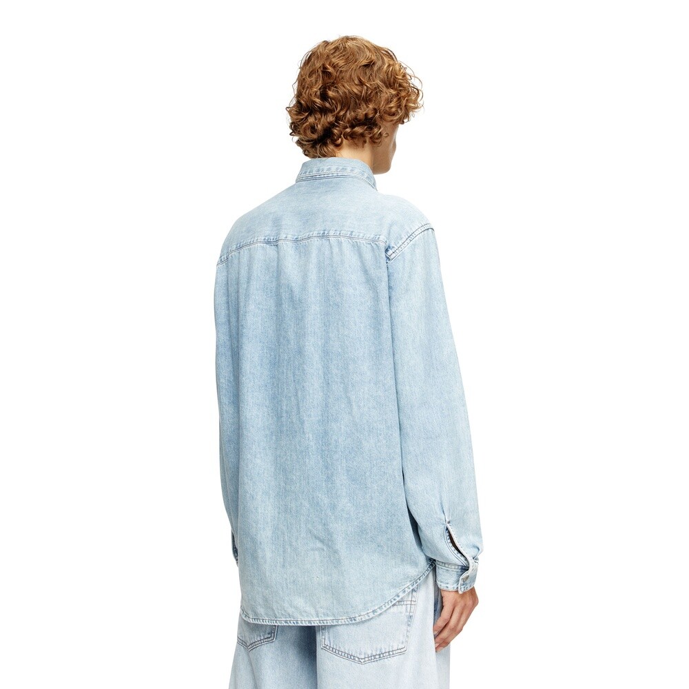 Camisa Para Hombre D-Simply Shirt Azul claro