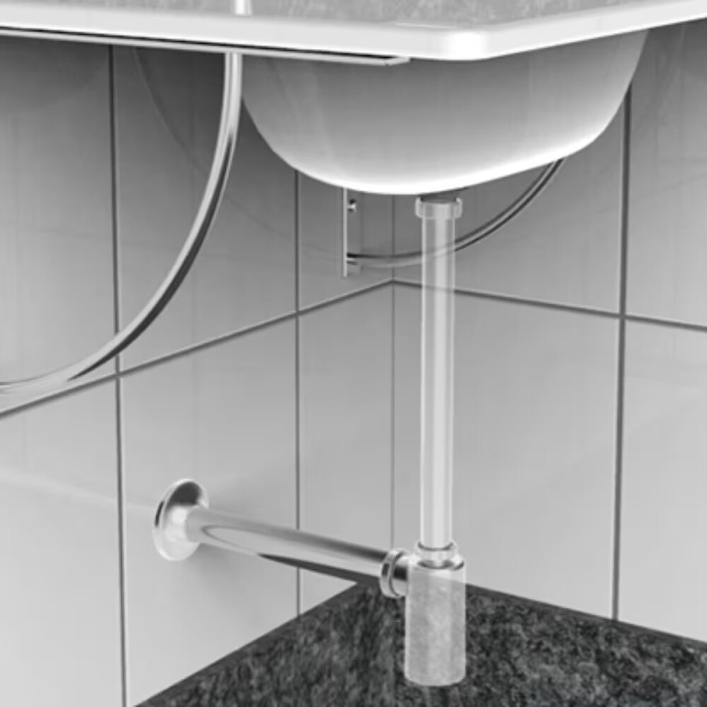 Prolongación trasera de sifón botella 38 mm x 400mm Prolongación Trasera De Sifón Botella 38 Mm X 400mm