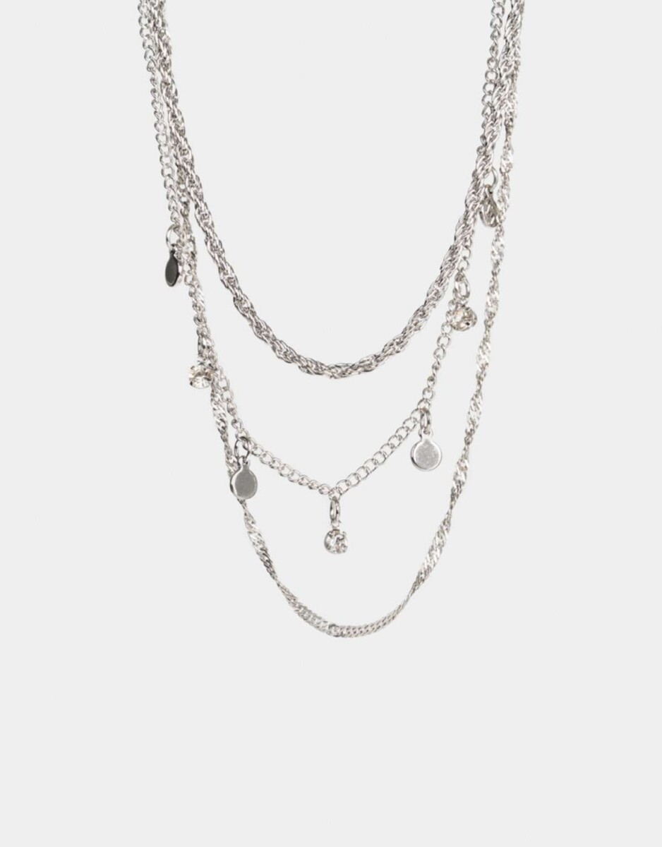 Collares Cortos Con corazón - Plateado 