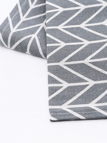 SENDERO POLIESTER GEOMETRICO GRIS