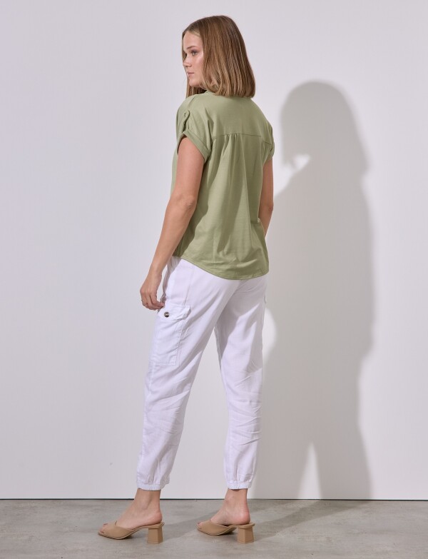 Blusa Botones VERDE