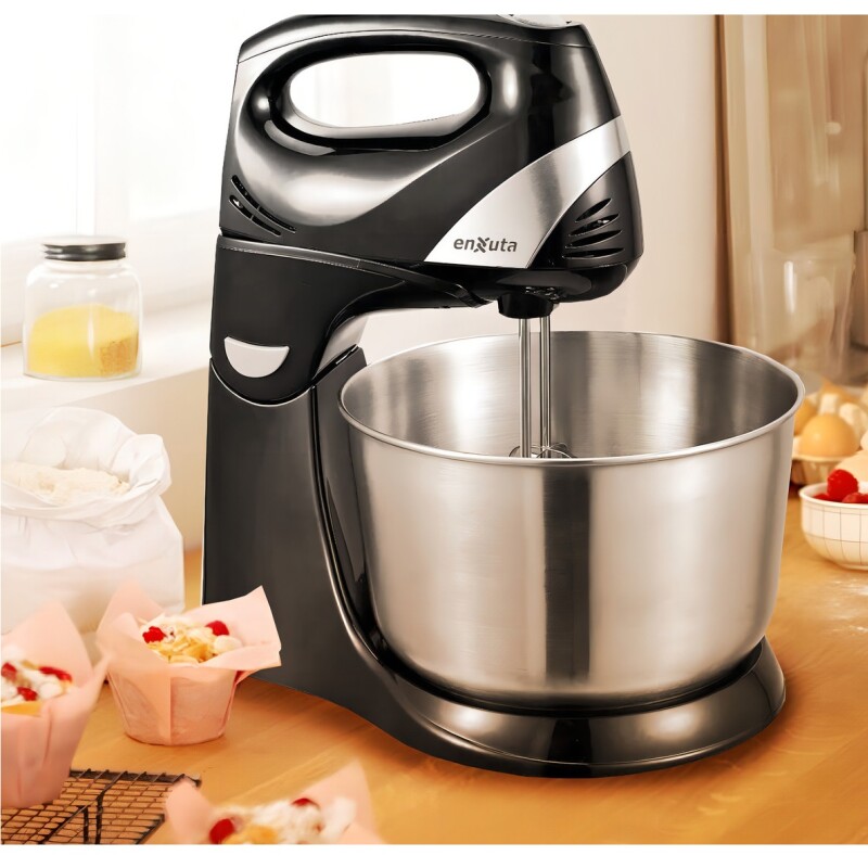 Batidora De Pie Enxuta Color Negro 5 Velocidades 300 W Frecuencia 50 Hz Batidora De Pie Enxuta Color Negro 5 Velocidades 300 W Frecuencia 50 Hz