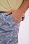 Short de baño estampado Gris