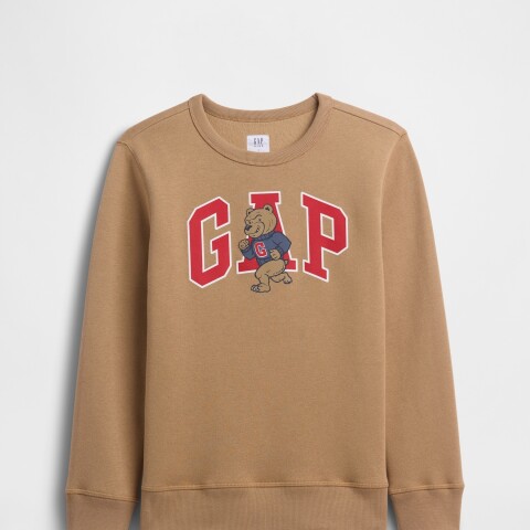 V-FA LOGO CREW CAMEL HAIR