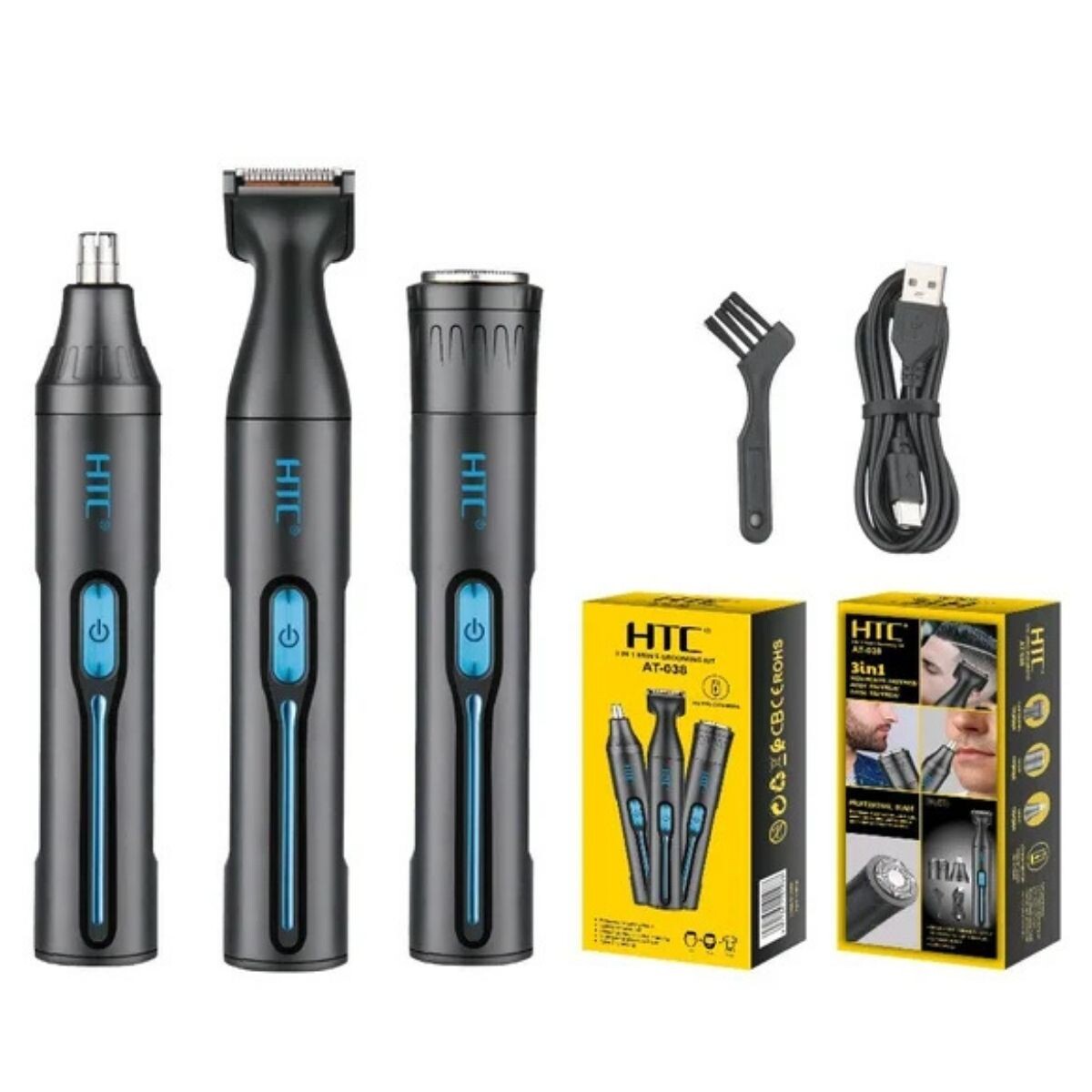 HTC trimmer inalámbrico 3 en 1 AT038 