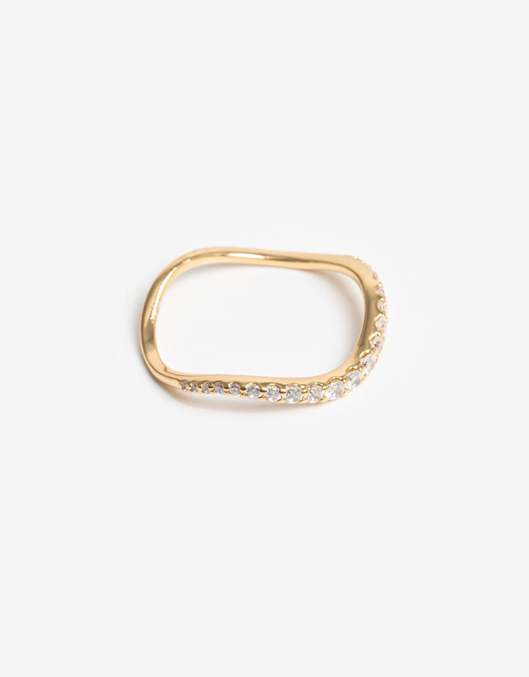 Anillos Chicos Cubic zirconia Anillo De Cubic Zirconia - Dorado