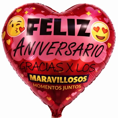 Globo metalizado Feliz Aniversario Globo metalizado Feliz Aniversario