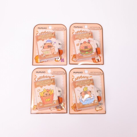 MINICUADERNO CON CERRADURA DE COMBINACIÓN (DIARIO DEL CAPIBARA) MINICUADERNO CON CERRADURA DE COMBINACIÓN (DIARIO DEL CAPIBARA)